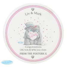 Personalised Me to You Bear Wedding Couple Plate